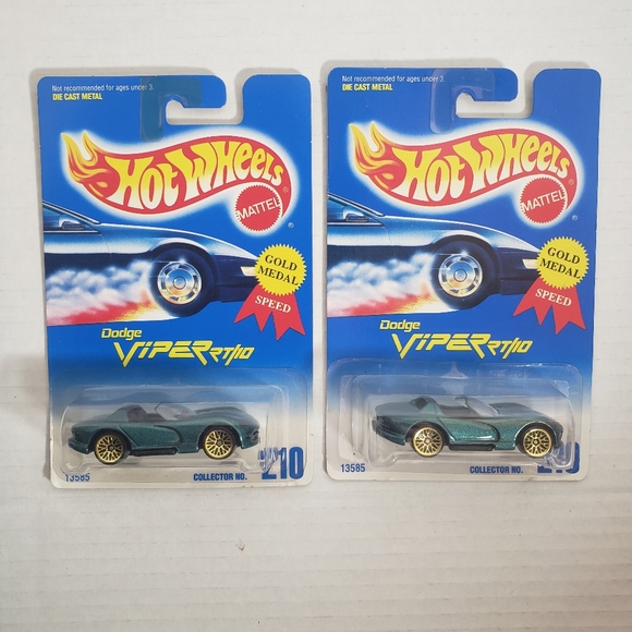 Hot Wheels Dodge Viper RT/10 #210 Set of 5 - Picture 2 of 5